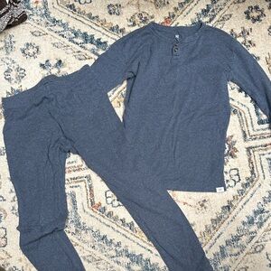 Kids Blue Pajamas Organic Cotton Gap Size 12